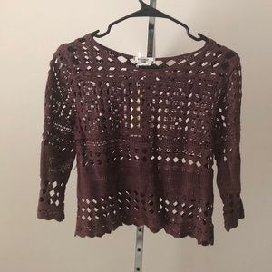 Summer knit cotton sweater